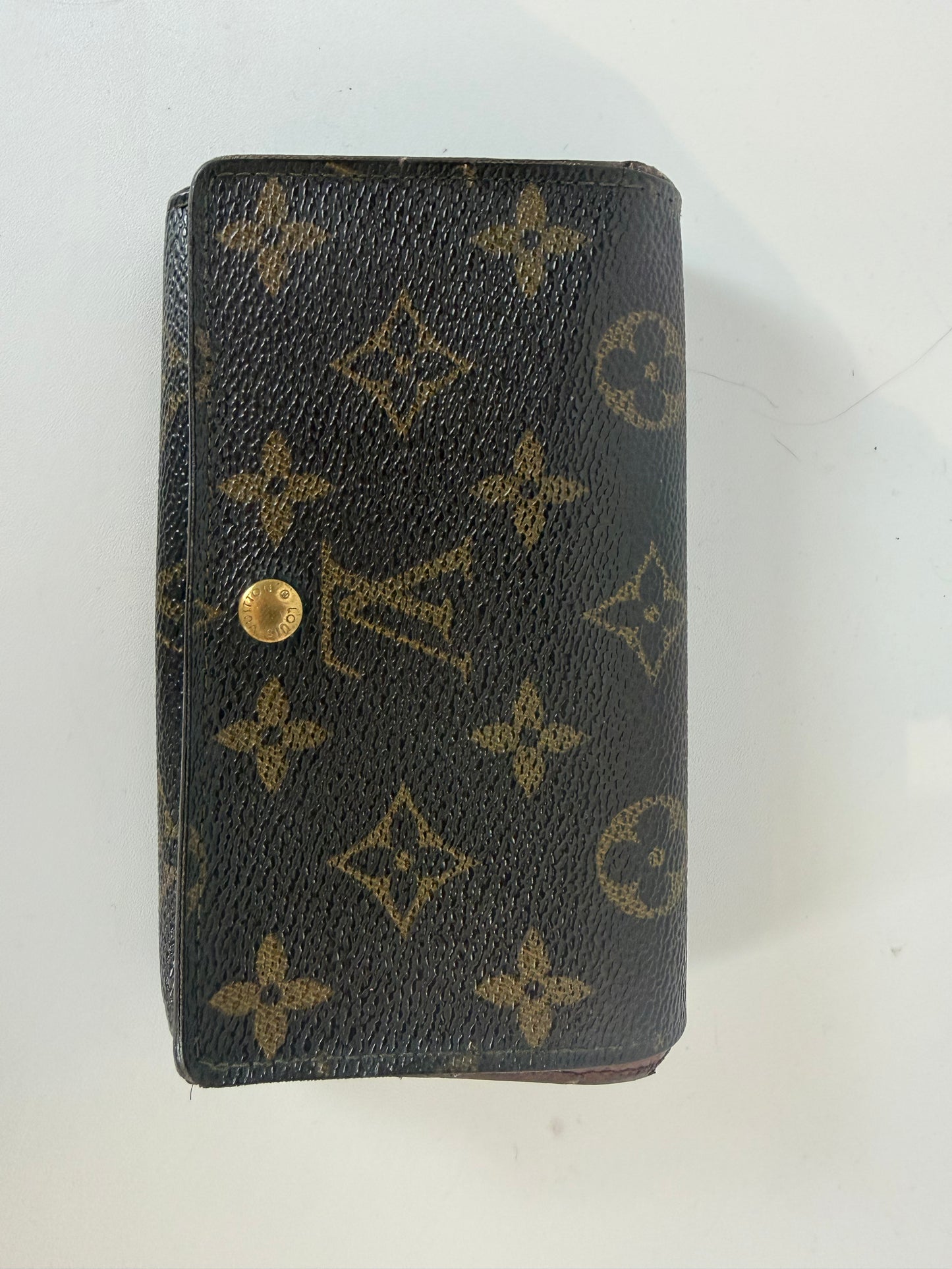 Louis Vuitton Brown Monogram Porte-Monnaie Billets Tresor Wallet