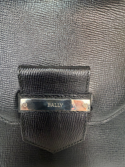 Bally Black Leather Crossbody Envelope Bag