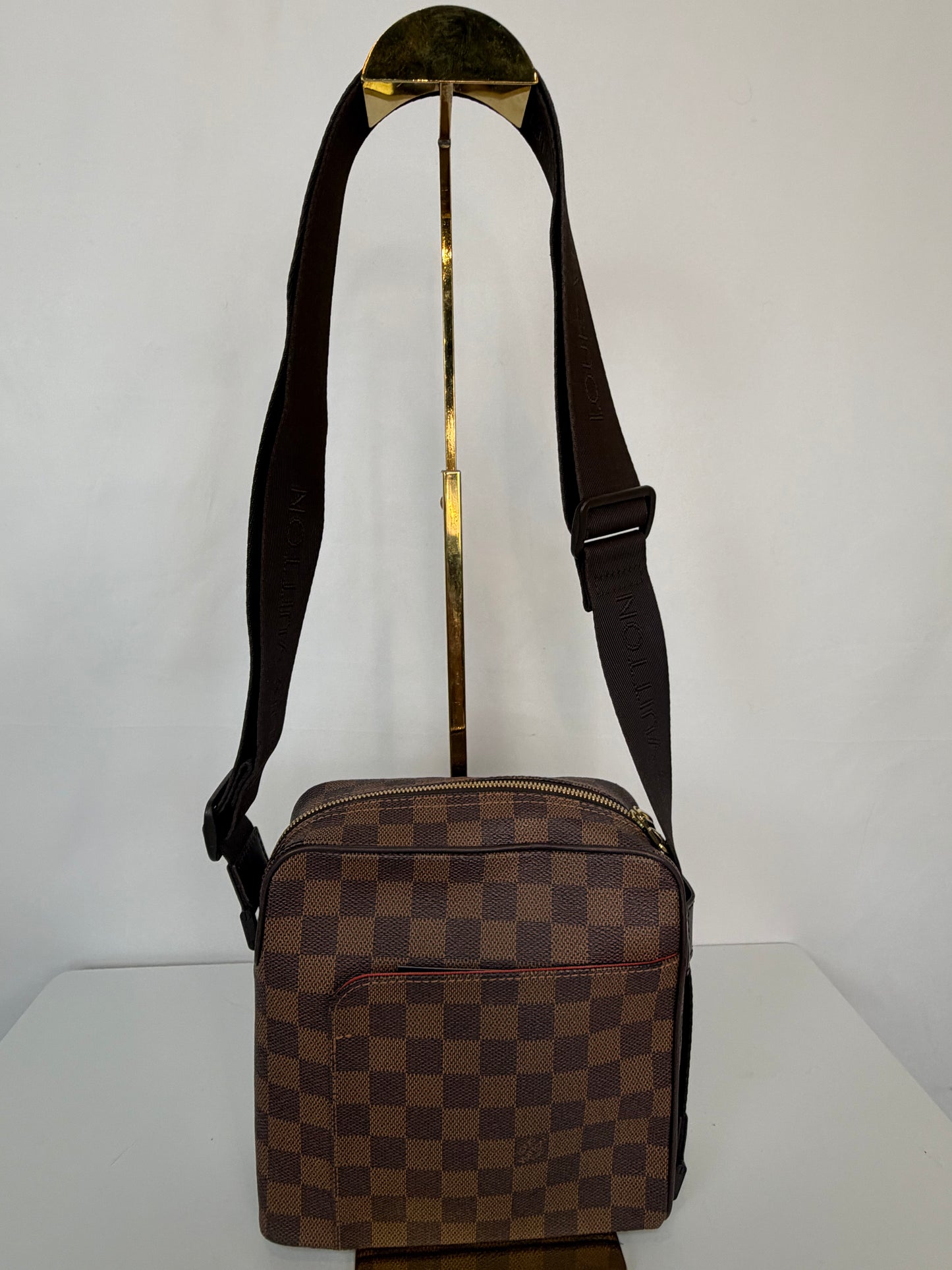 Louis Vuitton Brown Olav PM Damier Ebene Crossbody Messenger Bag
