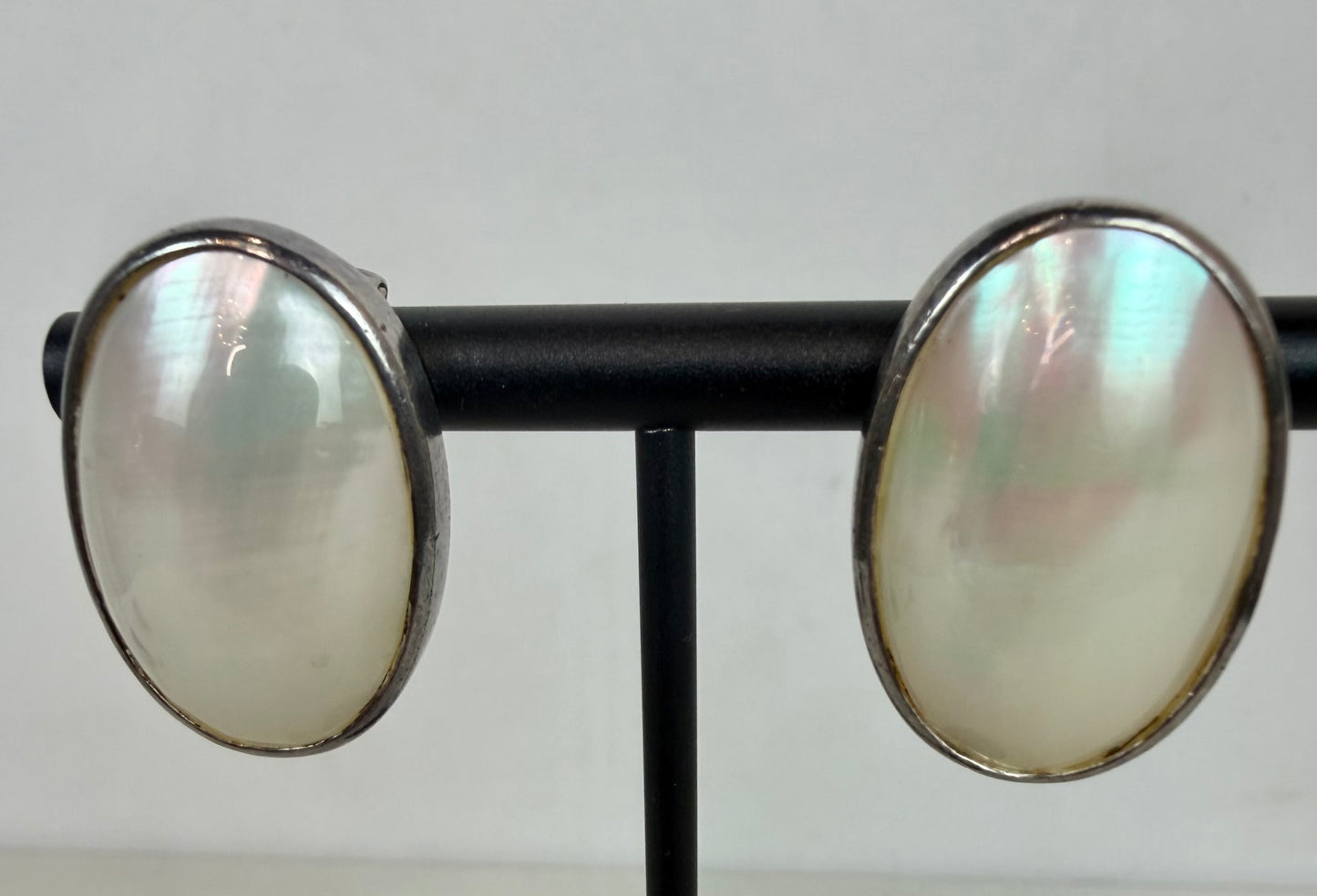 Michael Dawkins Mother of Pearl Clip On Earrings