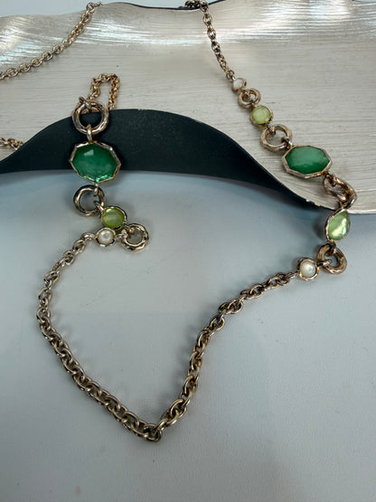 Ippolita Sterling Silver Mother Of Pearl & Green Quartz Necklace