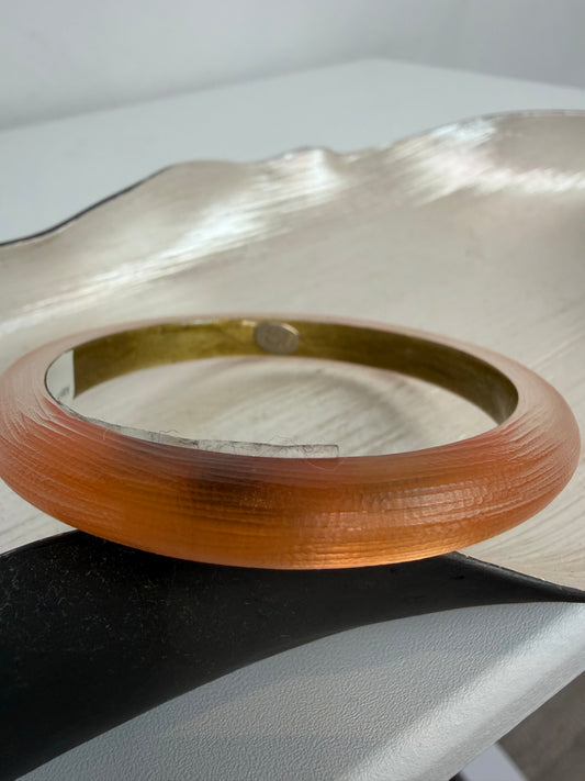 Alexis Bittar Orange Lucite Bangle Bracelet