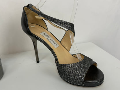 Jimmy Choo Cheetah Print & Black Pointed Toe Pumps