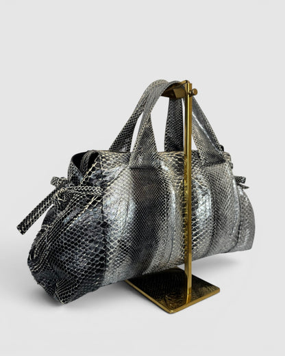 Gucci Black Python Large Hysteria Tote Bag