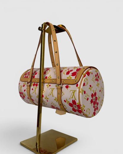 Louis Vuitton Monogram Cherry Blossom Papillon 26 Vintage Shoulder Bag