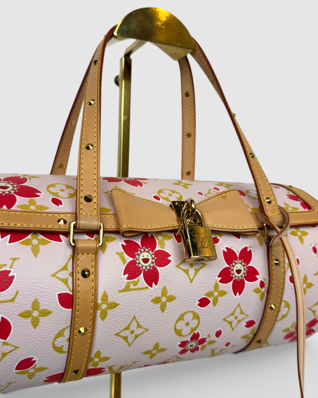 Louis Vuitton Monogram Cherry Blossom Papillon 26 Vintage Shoulder Bag