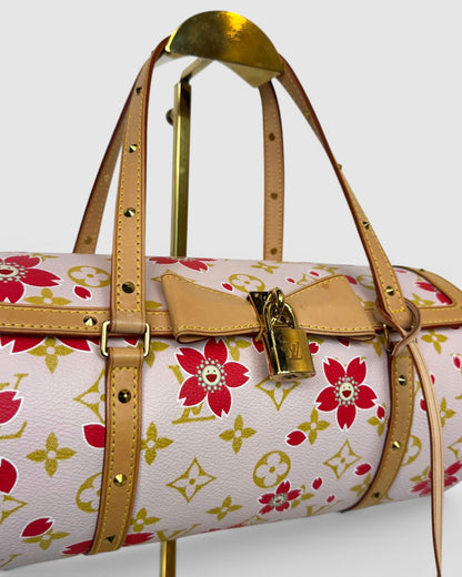 Louis Vuitton Monogram Cherry Blossom Papillon 26 Vintage Shoulder Bag