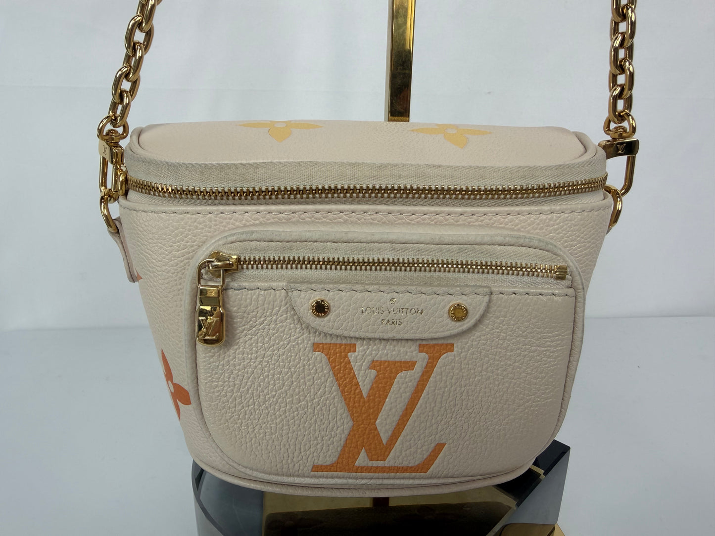 Louis Vuitton Cream w Orange & Yellow Monogram Summer Degrade Bumbag Mini