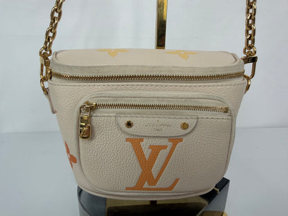 Louis Vuitton Cream w Orange & Yellow Monogram Summer Degrade Bumbag Mini