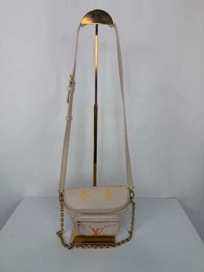 Louis Vuitton Cream w Orange & Yellow Monogram Summer Degrade Bumbag Mini
