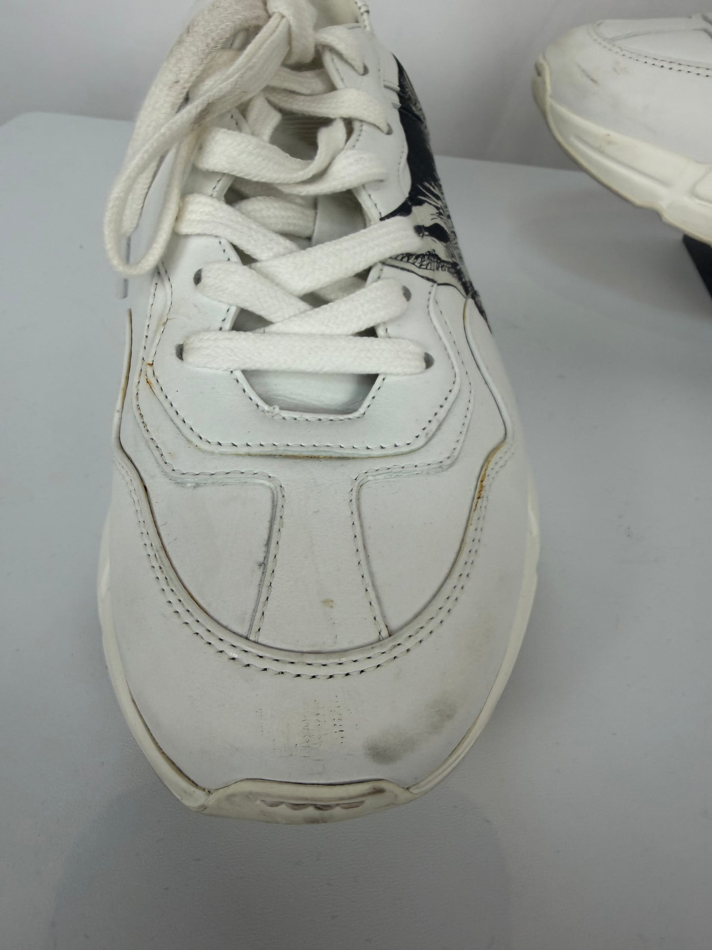 Gucci White "Rhyton Mystic Cat" Sneakers