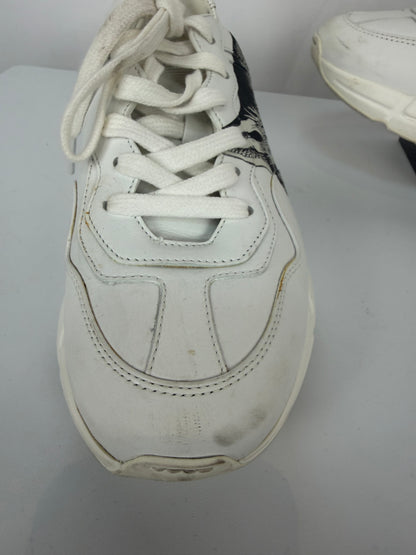 Gucci White "Rhyton Mystic Cat" Sneakers