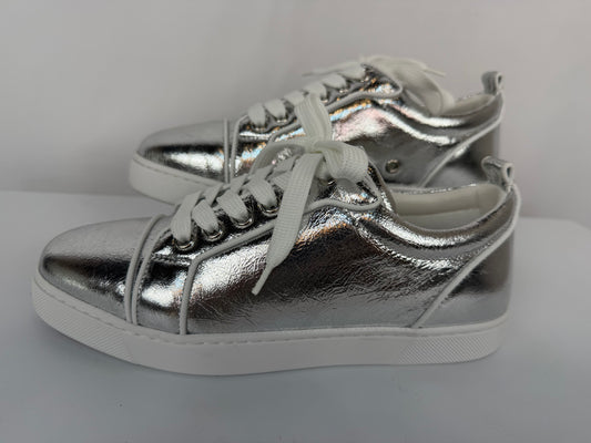Christian Louboutin Silver Metallic "Louise Orlato" Sneakers