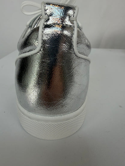 Christian Louboutin Silver Metallic "Louise Orlato" Sneakers