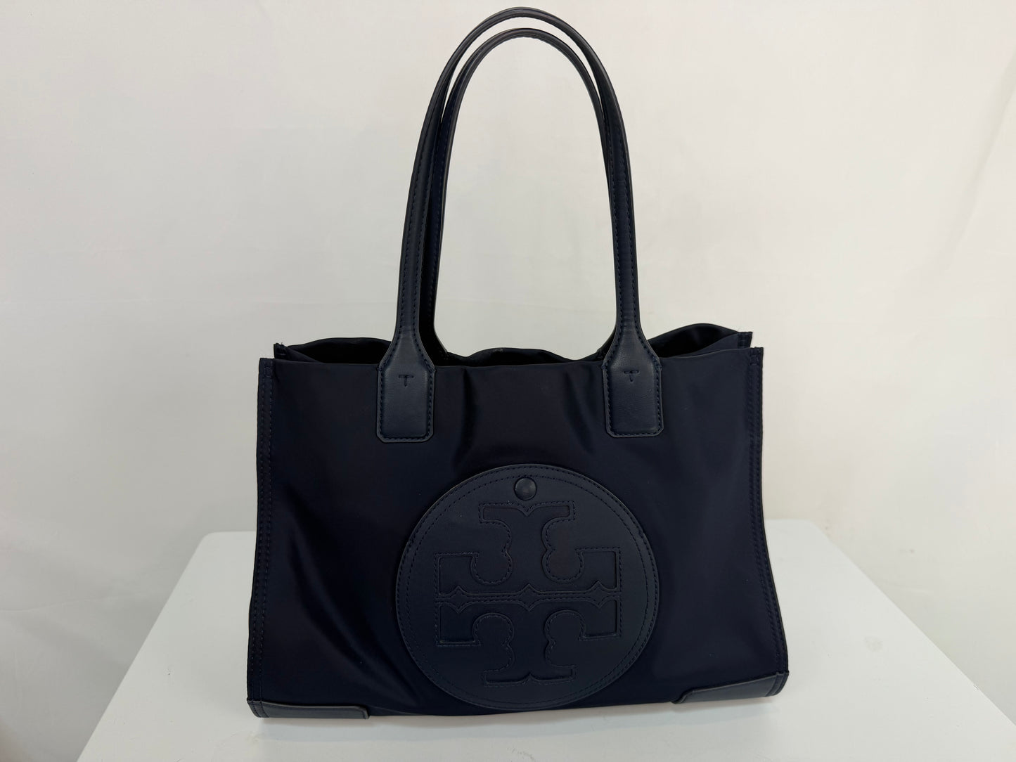 Tory Burch Nylon Navy "Ella" Small Tote Bag