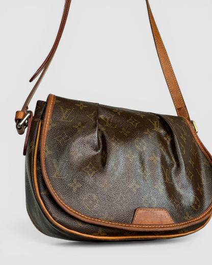 W BOX-Louis Vuitton Monogram Canvas Menilmontant Crossbody w Pleats