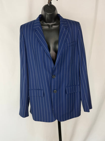 Ralph Lauren Navy Pinstripe Button Up Blazer (Part of Set) NWT