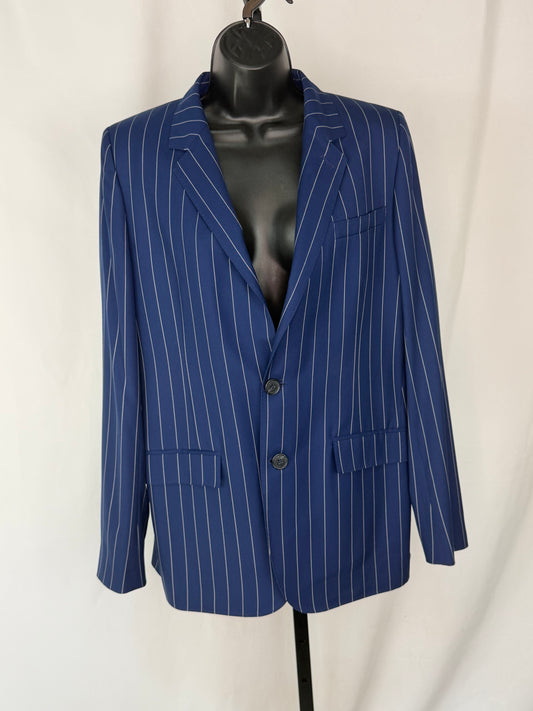 Ralph Lauren Navy Pinstripe Button Up Blazer (Part of Set) NWT