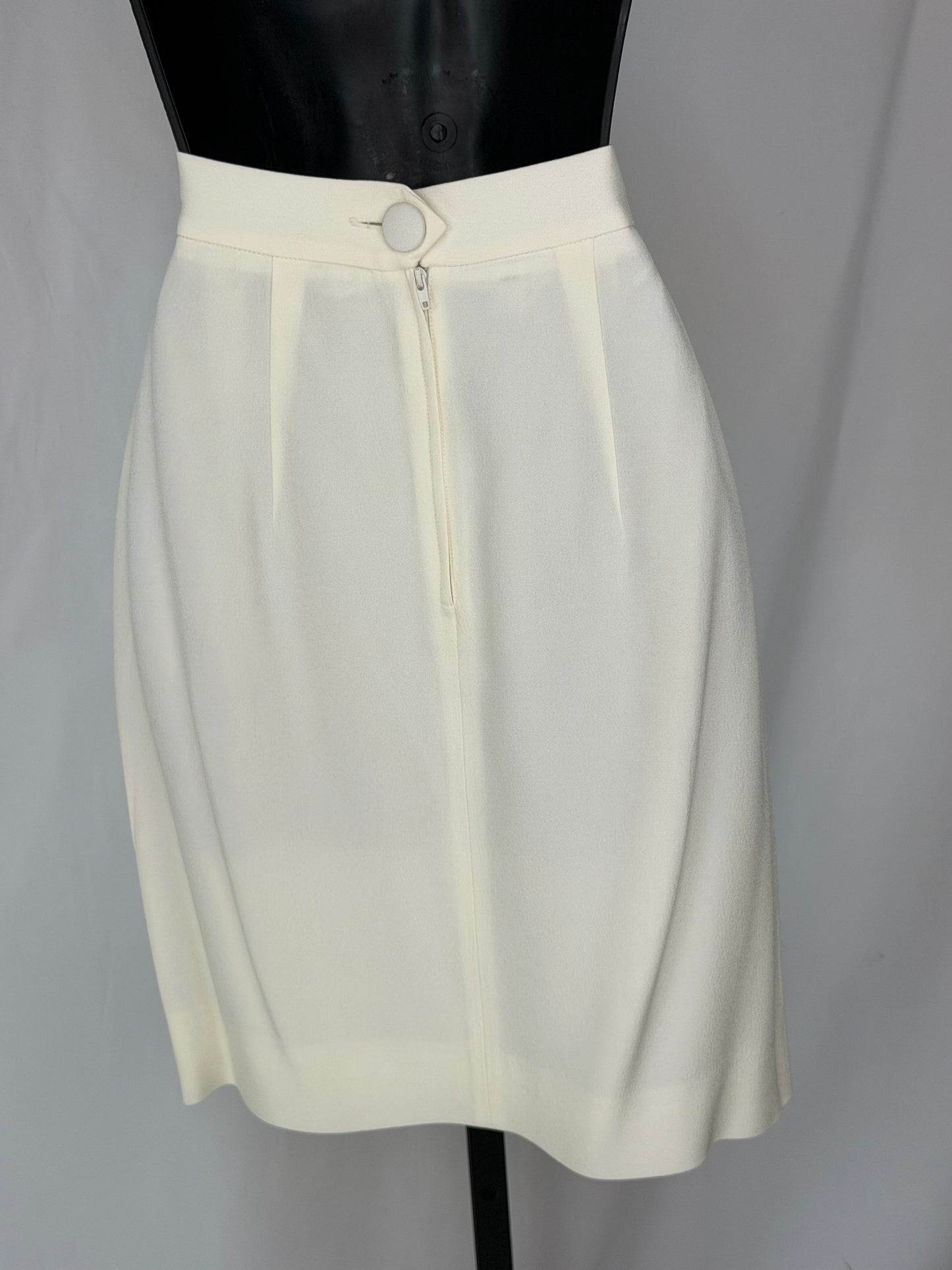 Moschino Cream Knee-Length Skirt
