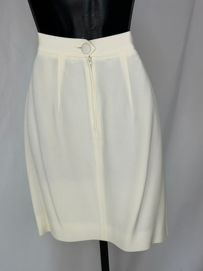 Moschino Cream Knee-Length Skirt