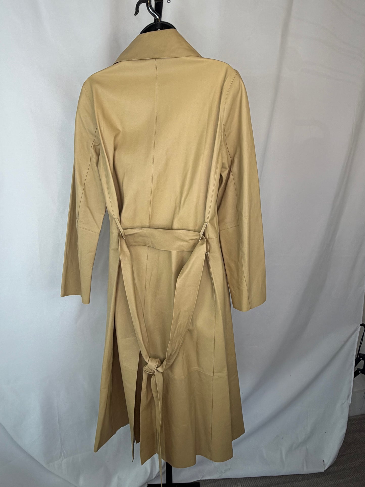 Vince Lamb Leather Button up Trench Coat / Jacket