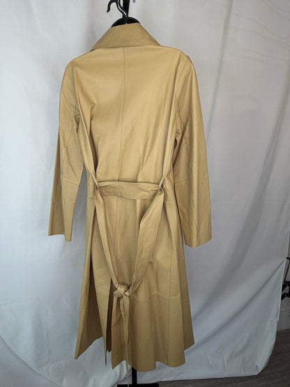 Vince Lamb Leather Button up Trench Coat / Jacket