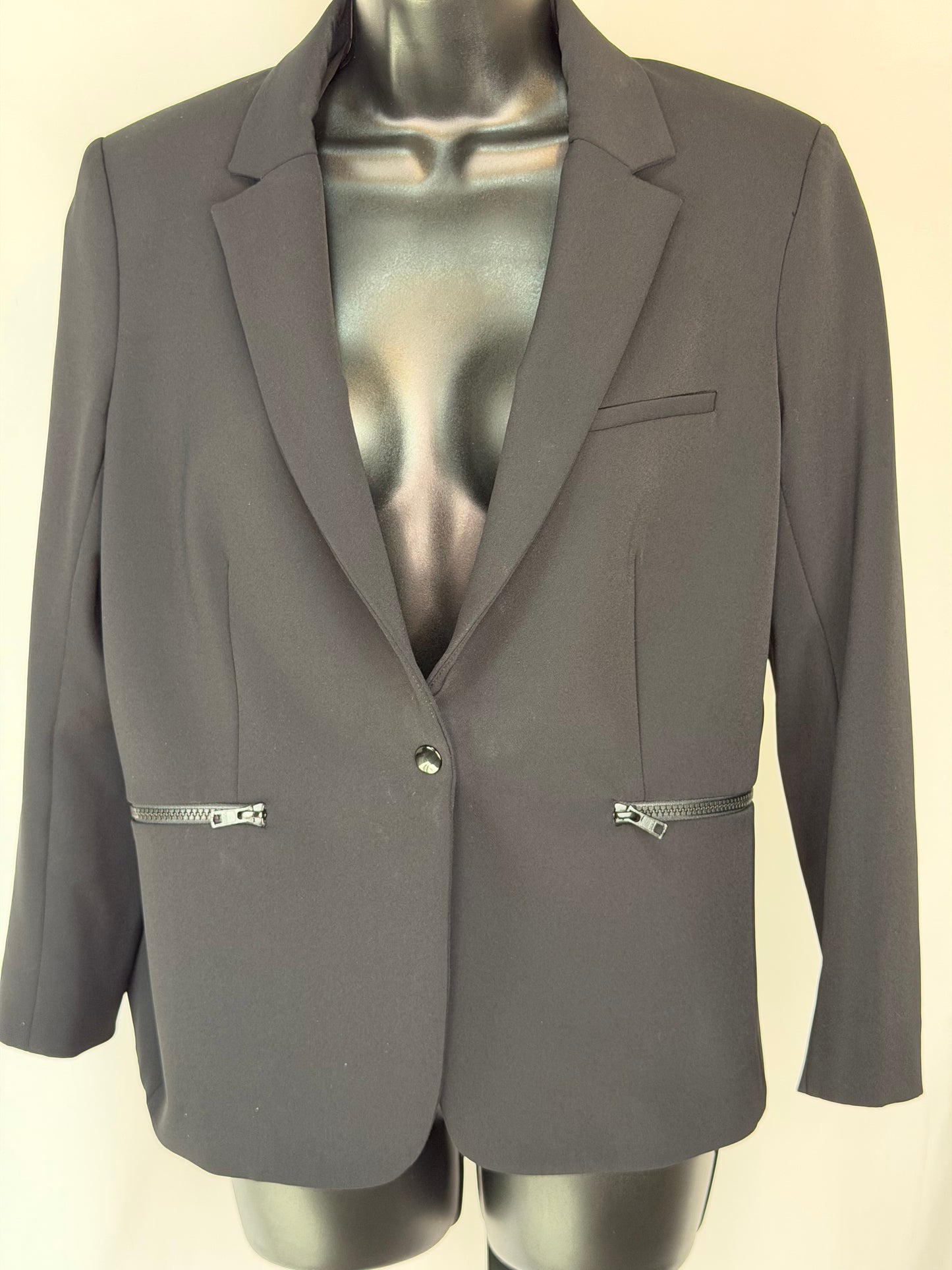 Veronica Beard Black Single Button Blazer