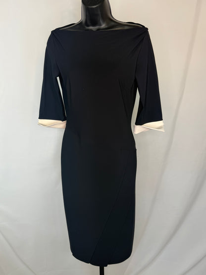 Chiara Boni Boat Neck Three-Quarter Sleeve Dress