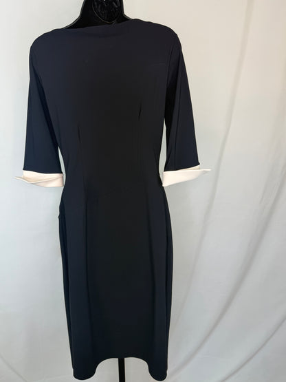 Chiara Boni Boat Neck Three-Quarter Sleeve Dress