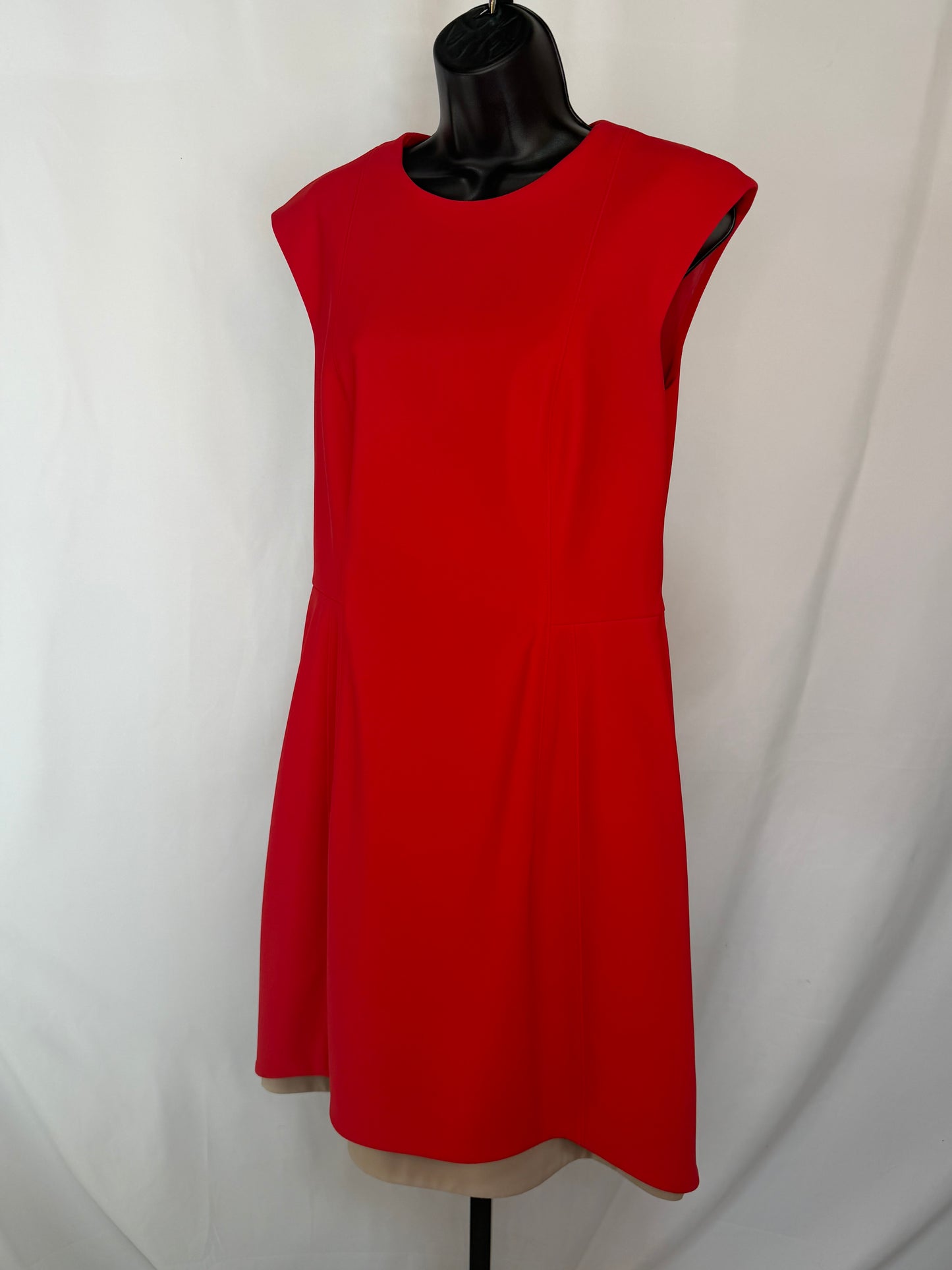 Akris Sleeveless Pin-Tucked Layered Midi Dress