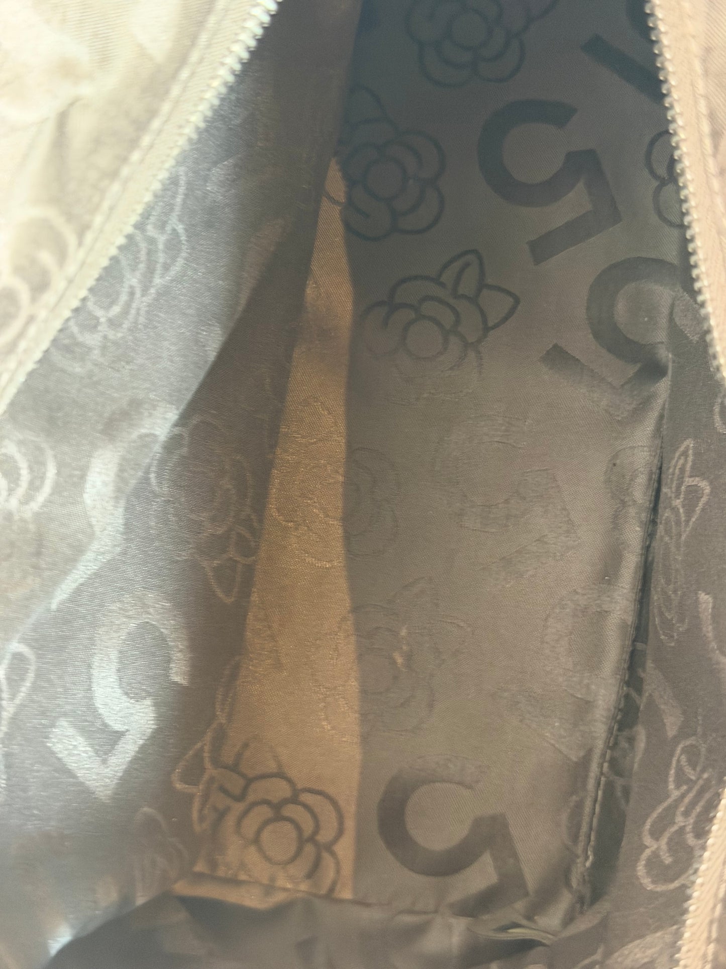 Chanel Brown Suede Mademoiselle Ligne Vertical Shopper Tote