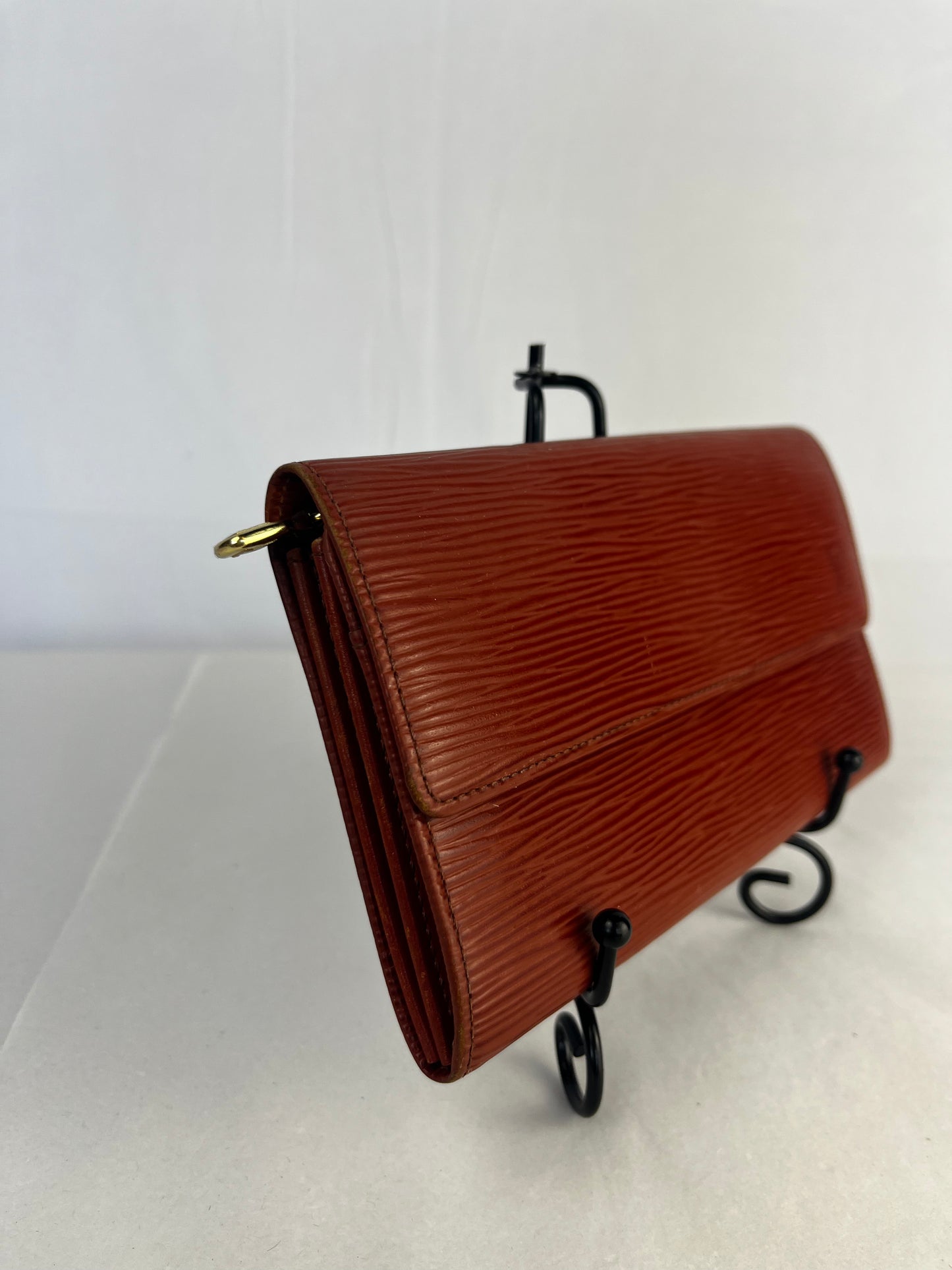 Louis Vuitton Brown Epi Flap Wallet