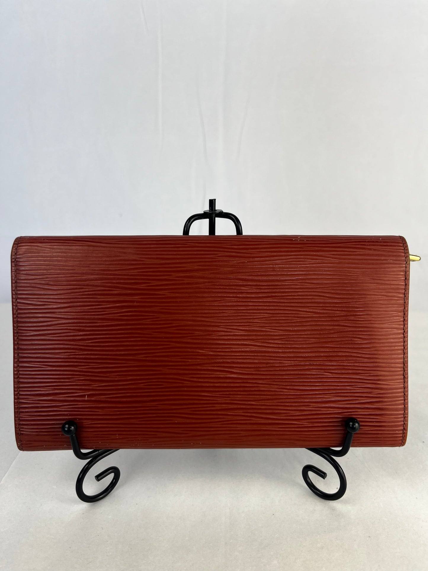 Louis Vuitton Brown Epi Flap Wallet