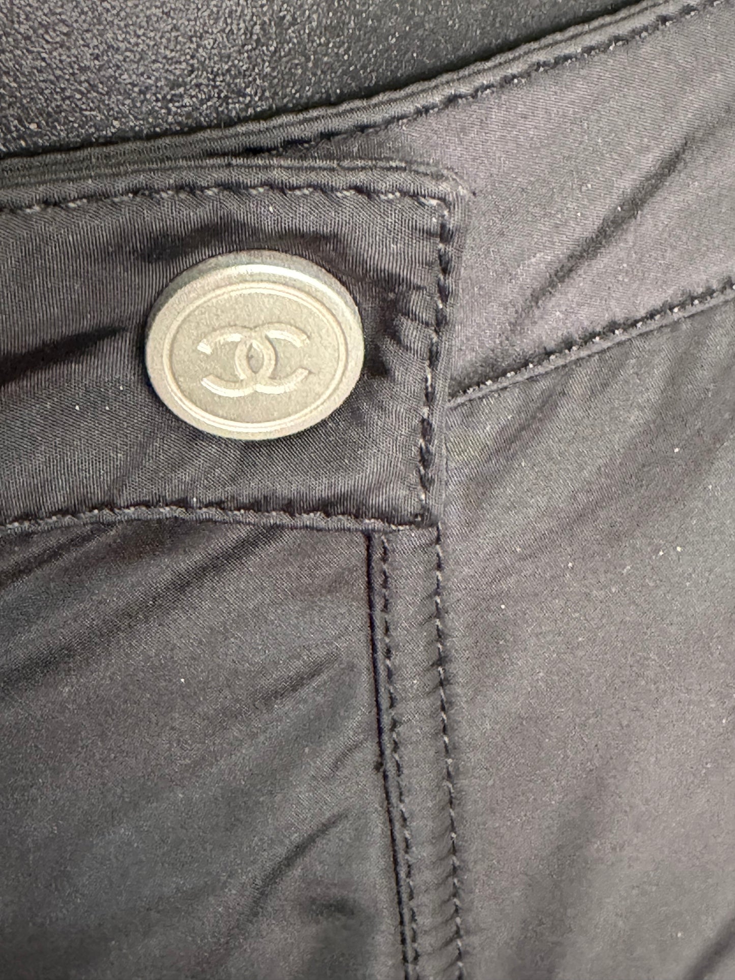 Chanel Black Multi Zip Ski Pants