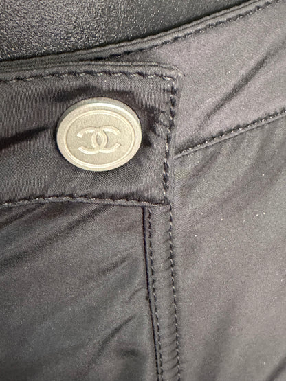 Chanel Black Multi Zip Ski Pants