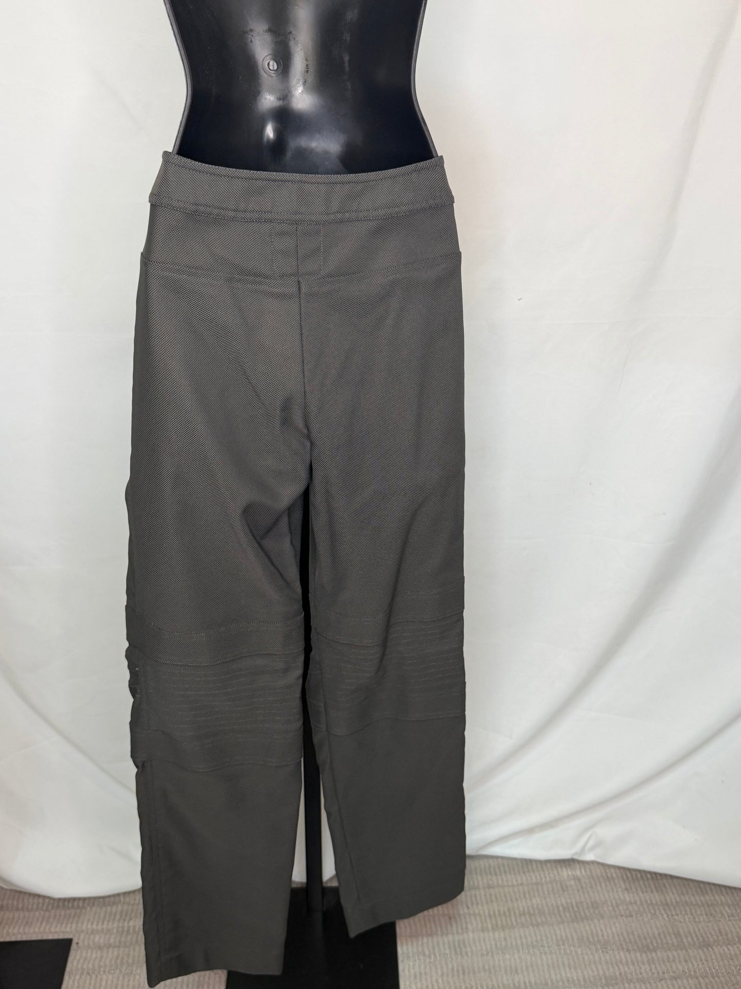 Chanel Grey Textured Multi Zip Ski Pants