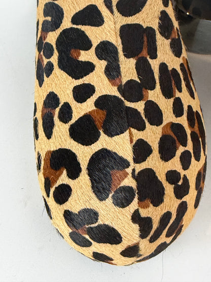 Simon Miller Calf-Hair Leopard Bubble Platform Slides
