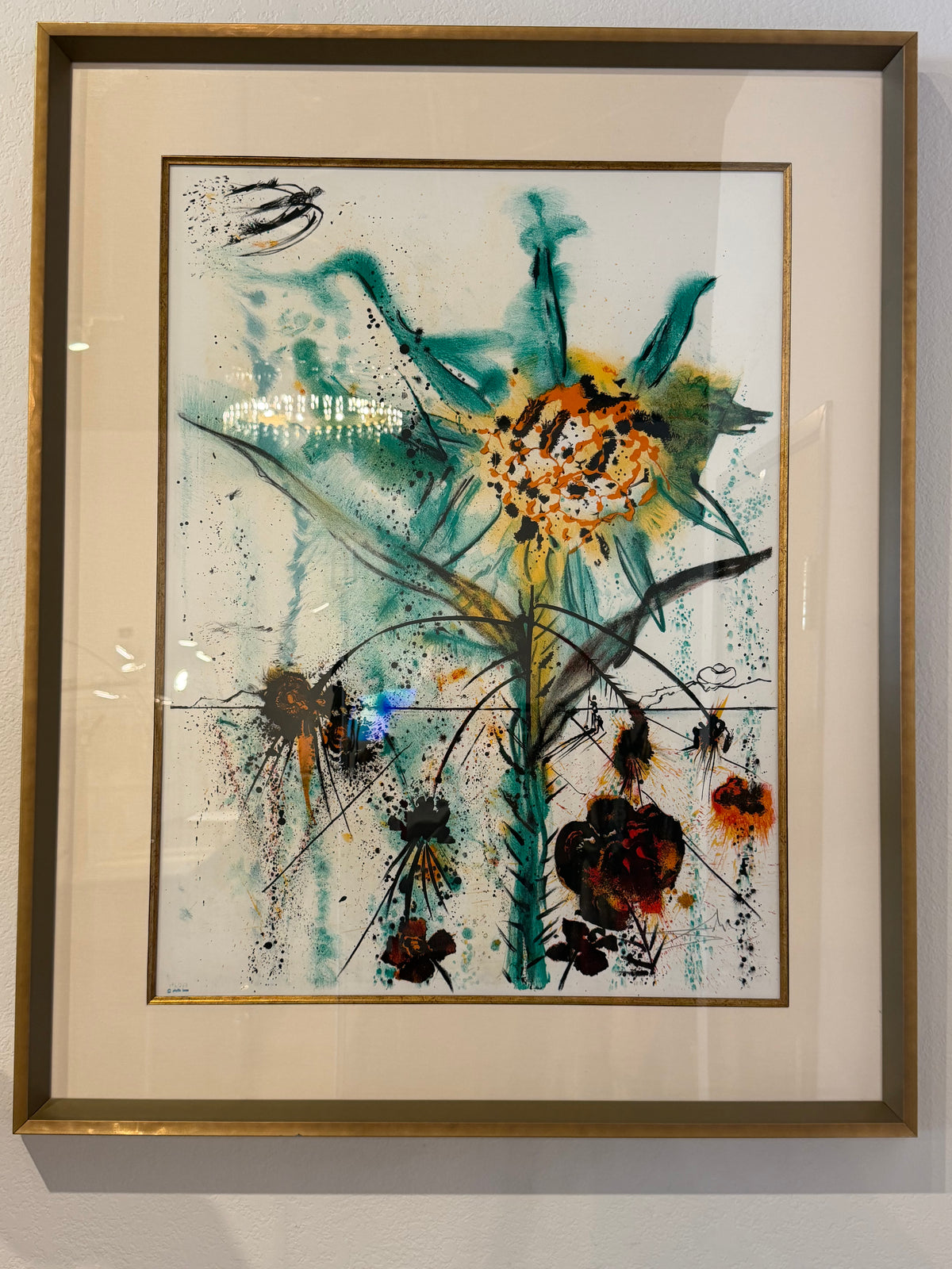 "Sun Goddess Flower 1972" Painting by Salvador Dali