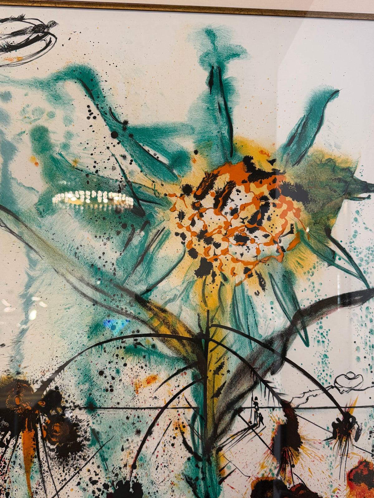 "Sun Goddess Flower 1972" Painting by Salvador Dali