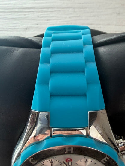 Michele Blue Jellybean Silicone Strap Watch