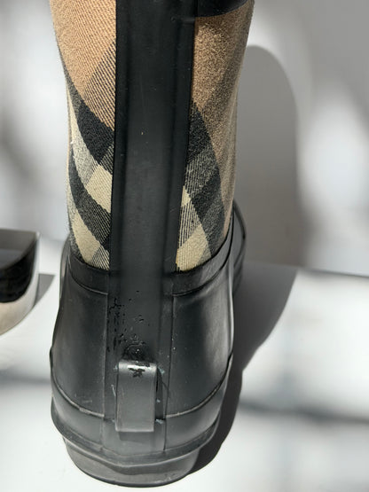 Burberry House Check Tall Rain Boots