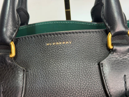Burberry Black Leather Medium Belt Bag Tote