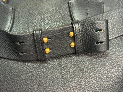 Burberry Black Leather Medium Belt Bag Tote