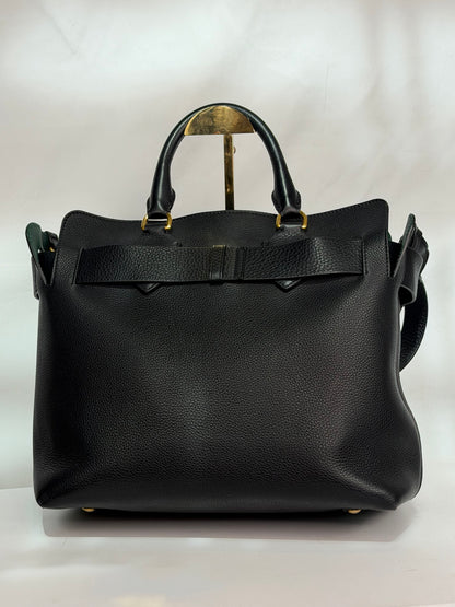 Burberry Black Leather Medium Belt Bag Tote