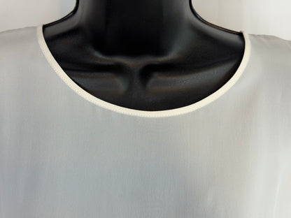 Brunello Cucinelli Silk Pearl White Tank Top NWT