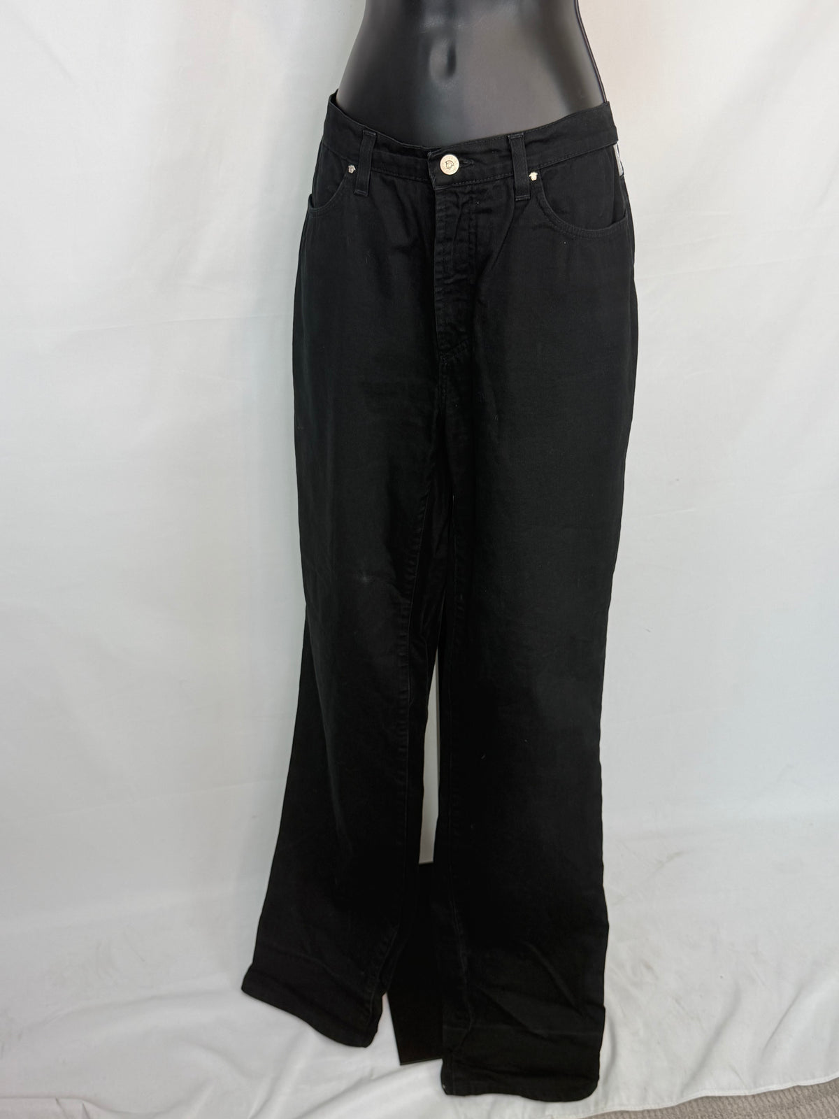 Versace Jeans Couture Vintage Black Wash Straight Leg Denim