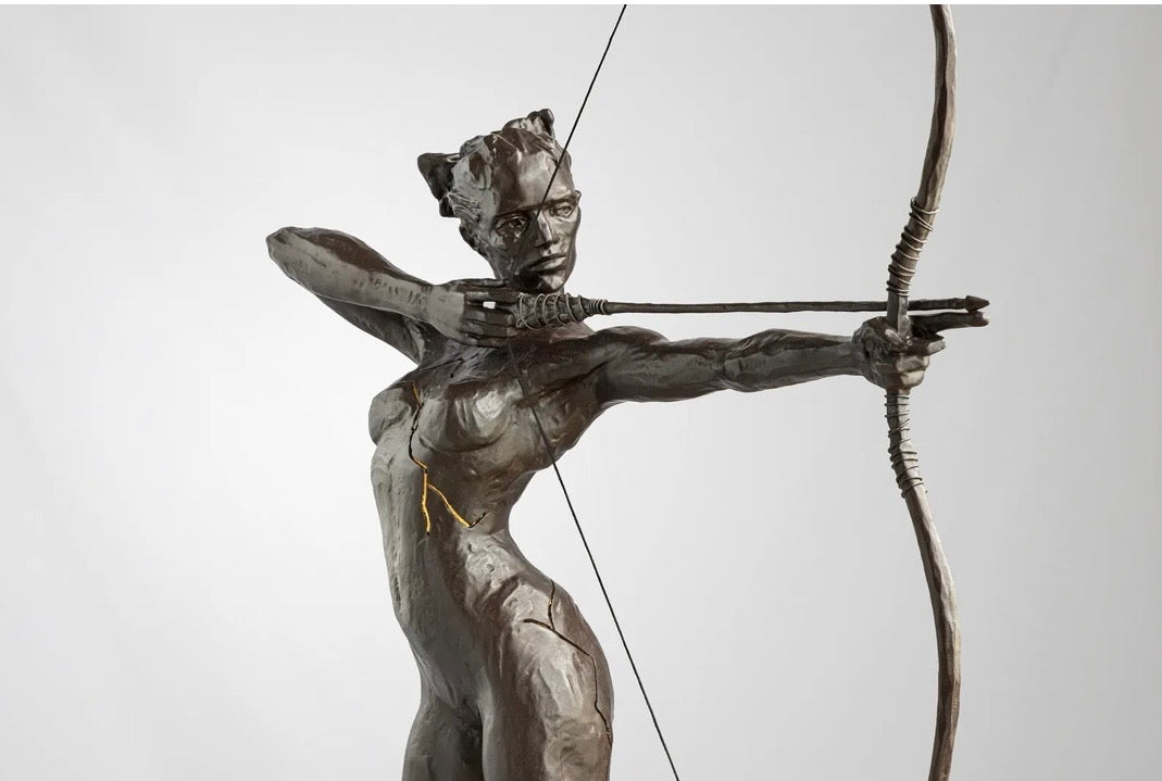Bow (Goddess) Bronze Sculpture by Paige Bradley