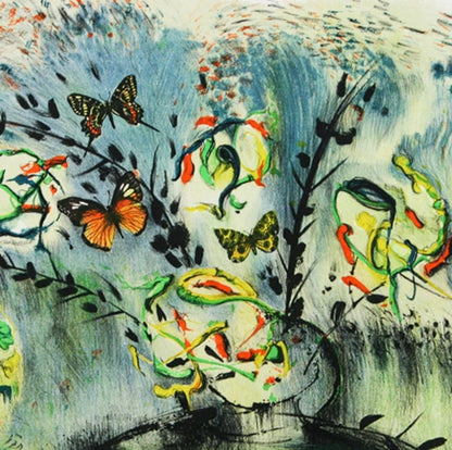 SALVADOR DALI - "Les Fleurs et les Fruits" Signed Lithograph on Arches (#1/250)