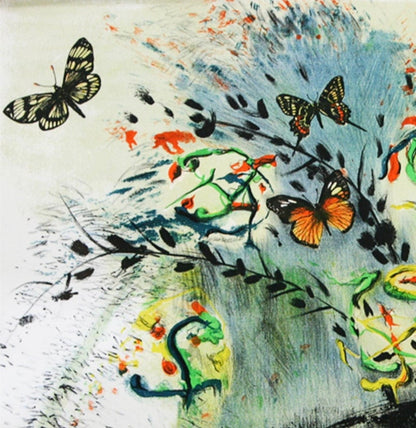 SALVADOR DALI - "Les Fleurs et les Fruits" Signed Lithograph on Arches (#1/250)