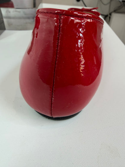 Prada Red Patent Leather Ballet Flats w Bow Ballet Flats